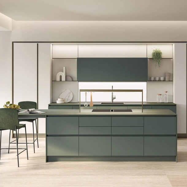 Cucina Moderna con isola Oyster 01 di Veneta Cucine