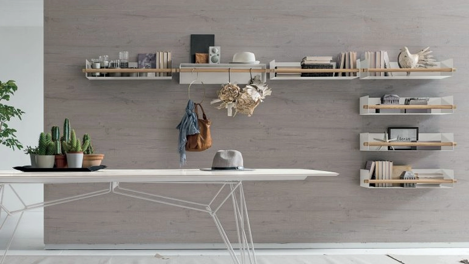 Mensola Kalika in metallo di Tomasella