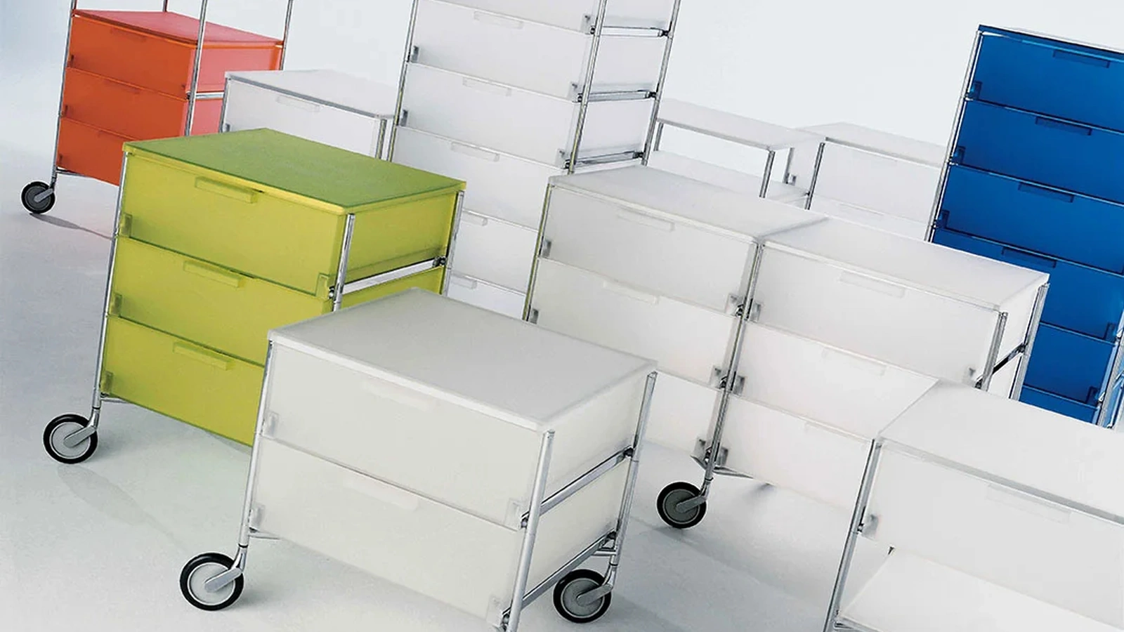 Contenitore Cassettiera Mobil Mat di Kartell