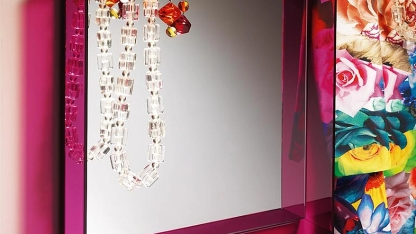 Specchio Only Me con cornice in plexiglas di Kartell