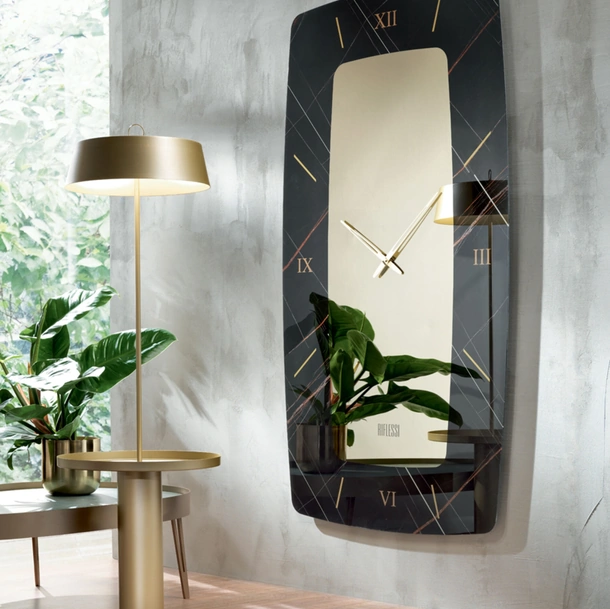 Orologio da muro in cristallo Sanremo di Riflessi