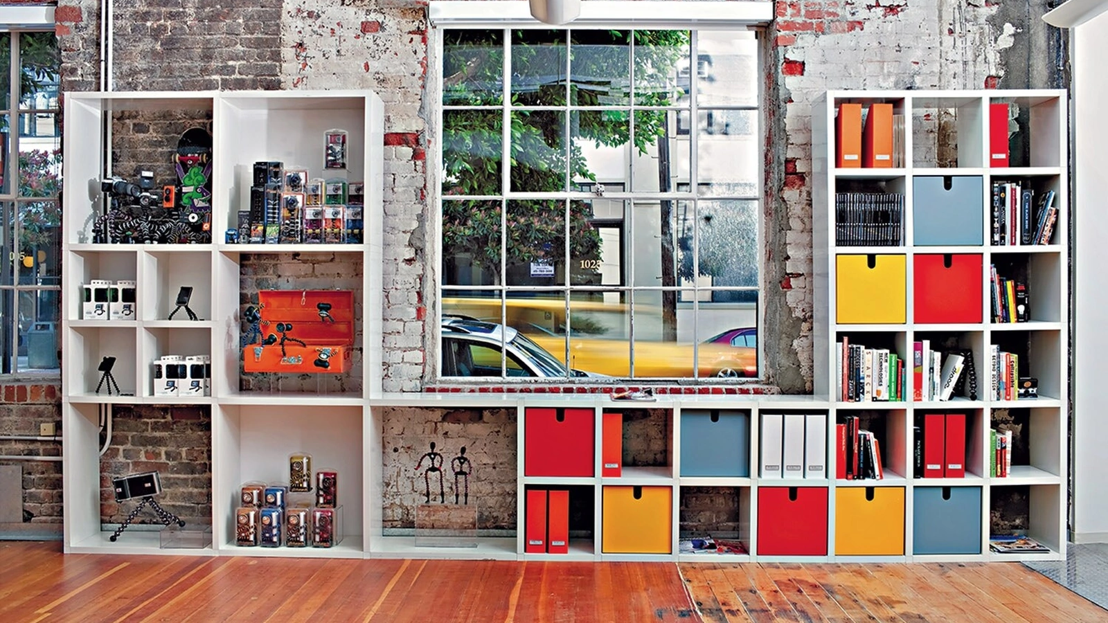 Contenitore Libreria Modulabile in plastica Polvara di Kartell