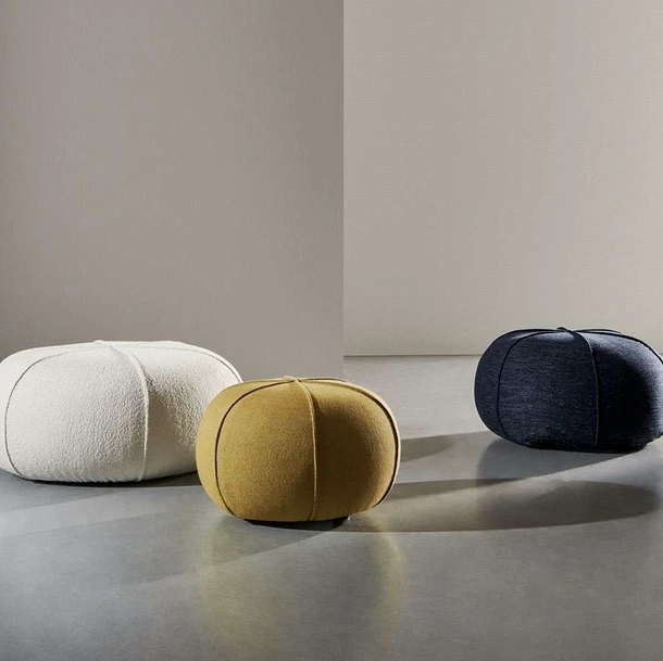 Pouf Clove in tessuto imbottito di Twils