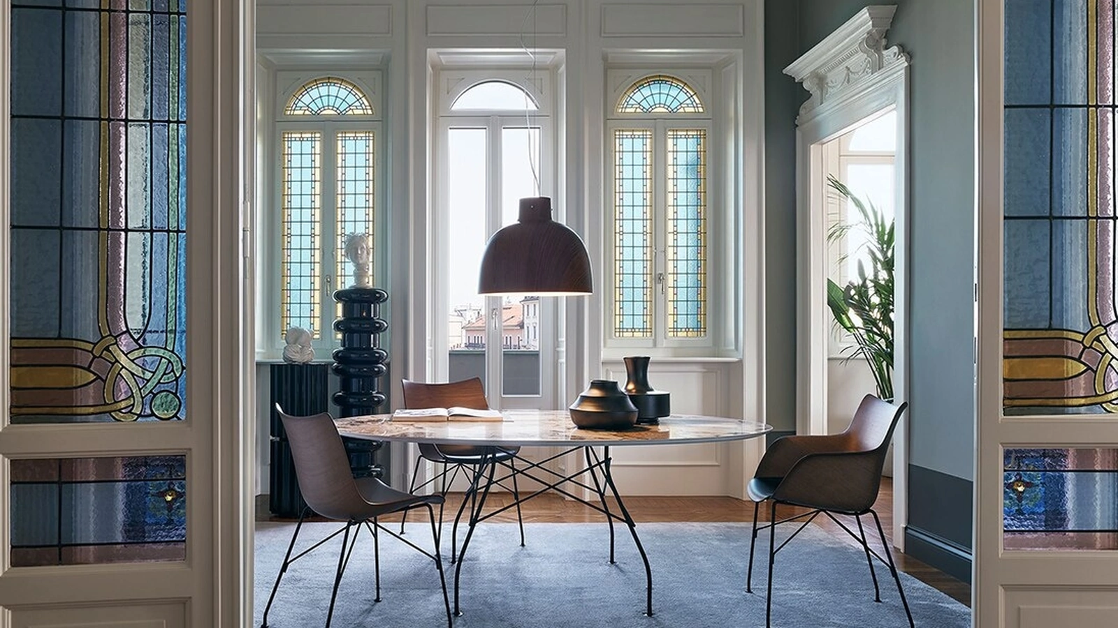 Lampada a sospensione Bellissima in tecnopolimero termoplastico finitura Lucida di Kartell