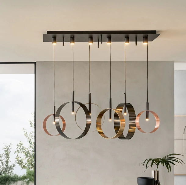 Lampada a sospensione Led Loop S di Riflessi