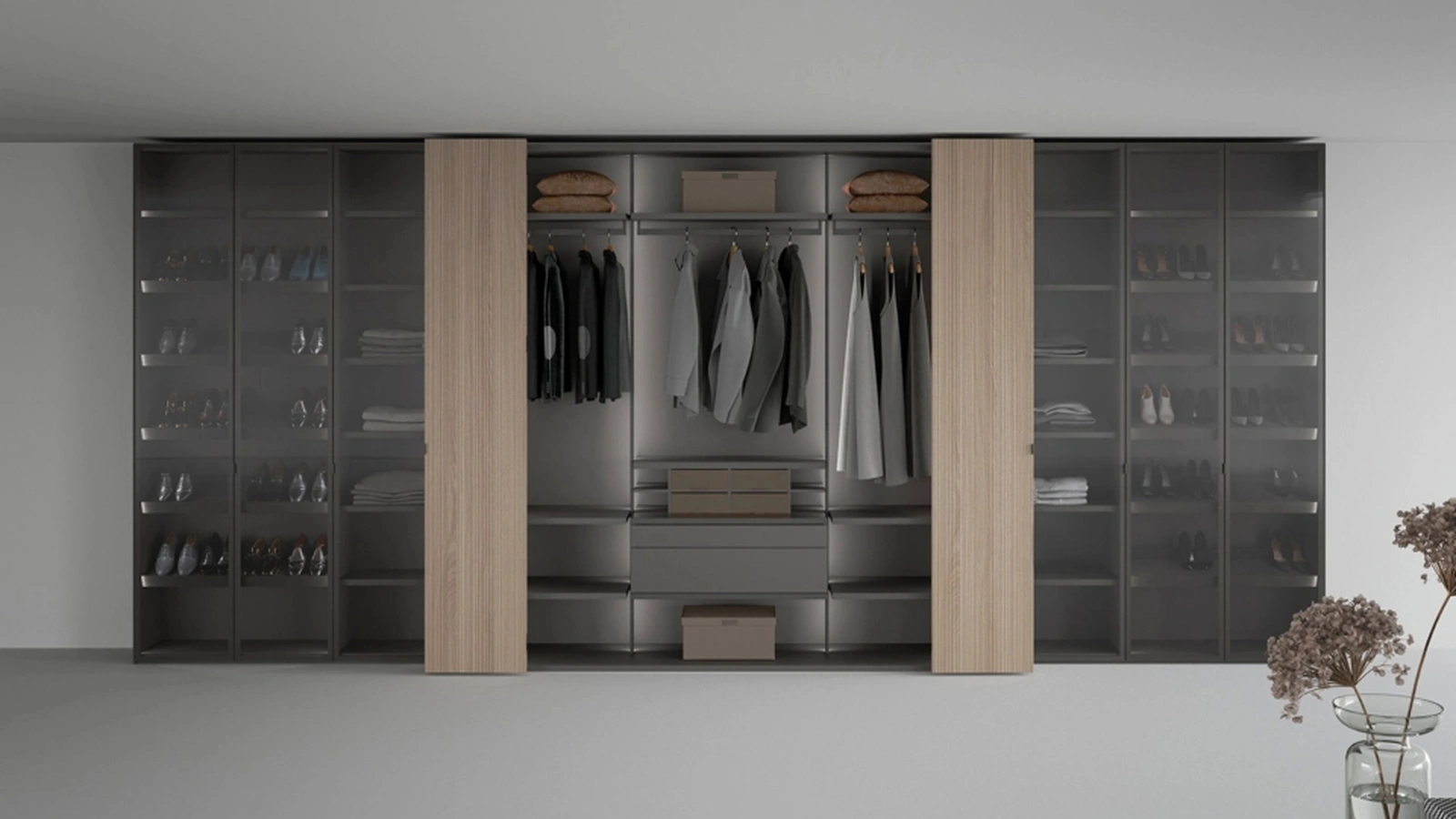 Armadio Freedhome Apertura Totale 50 Canneté di Caccaro