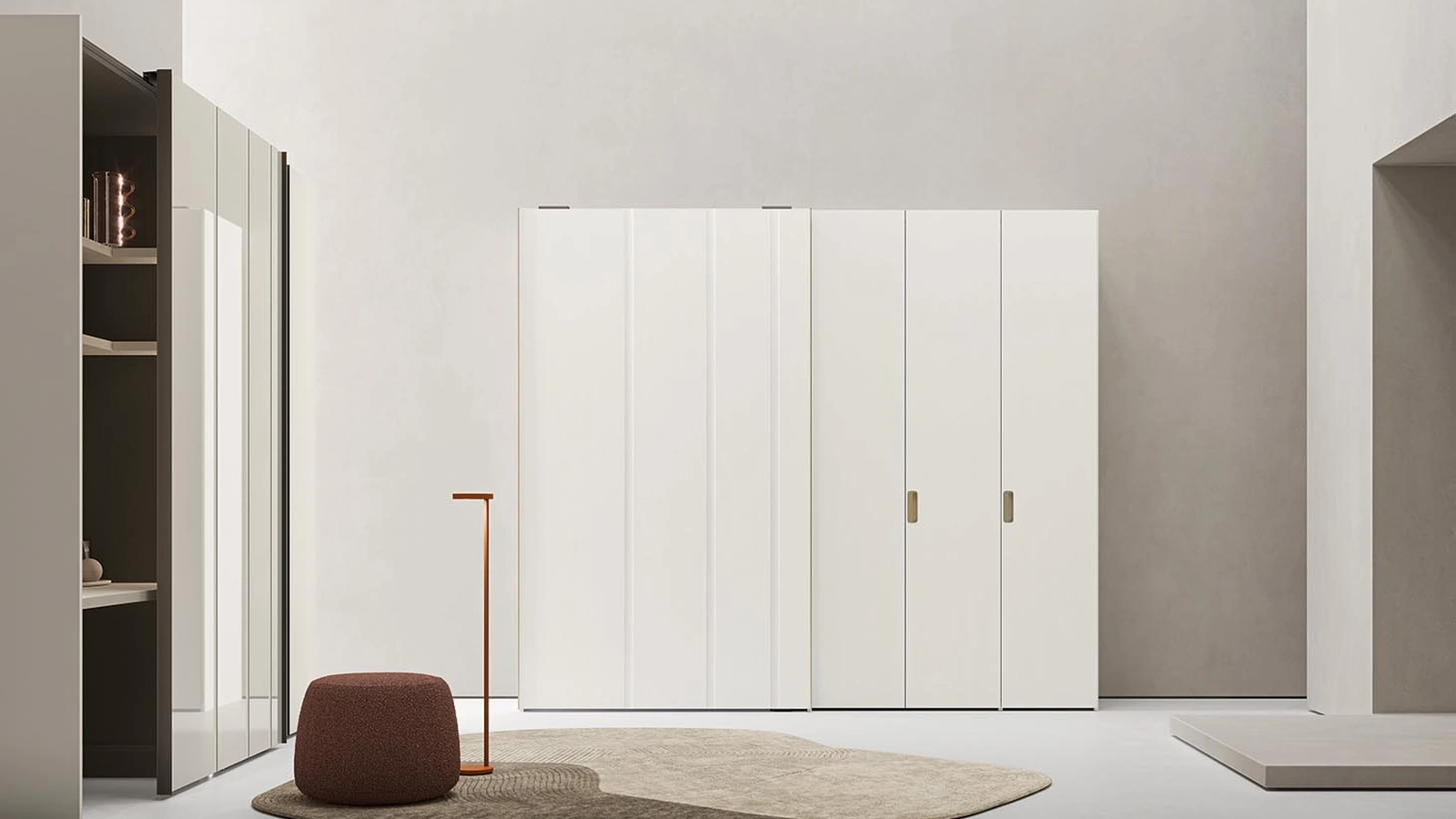 Armadio con ante scorrevoli su battente Code di Alf Da Frè