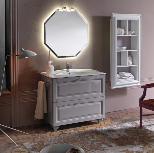 Mobile Bagno da appoggio in laccato lucido ACANTHIS AC14 di Compab