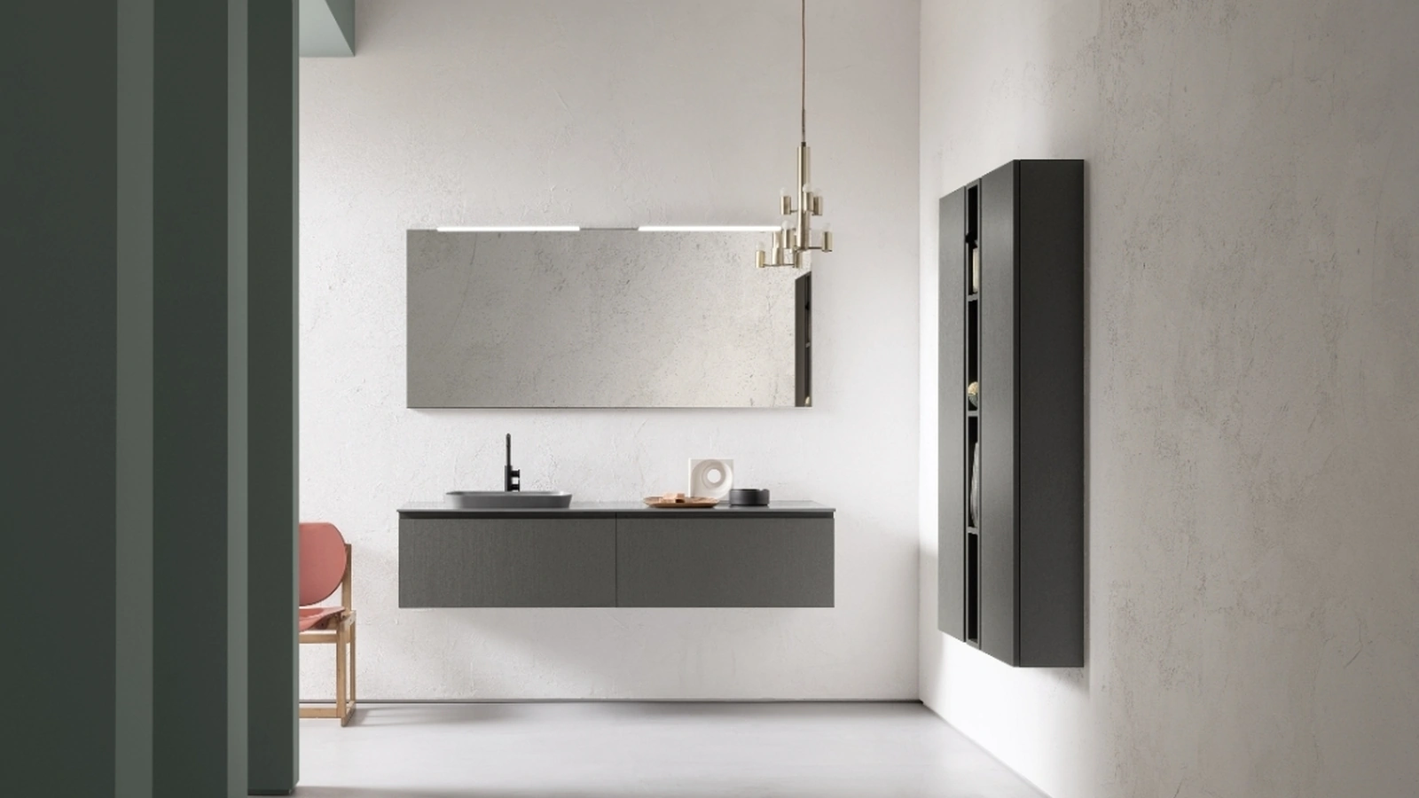 Mobile da Bagno sospeso in nobilitato B-GO BG005 di Compab