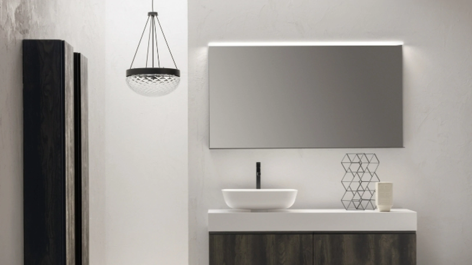 Mobile Bagno da appoggio in nobilitato effetto legno B-GO BG017 di Compab