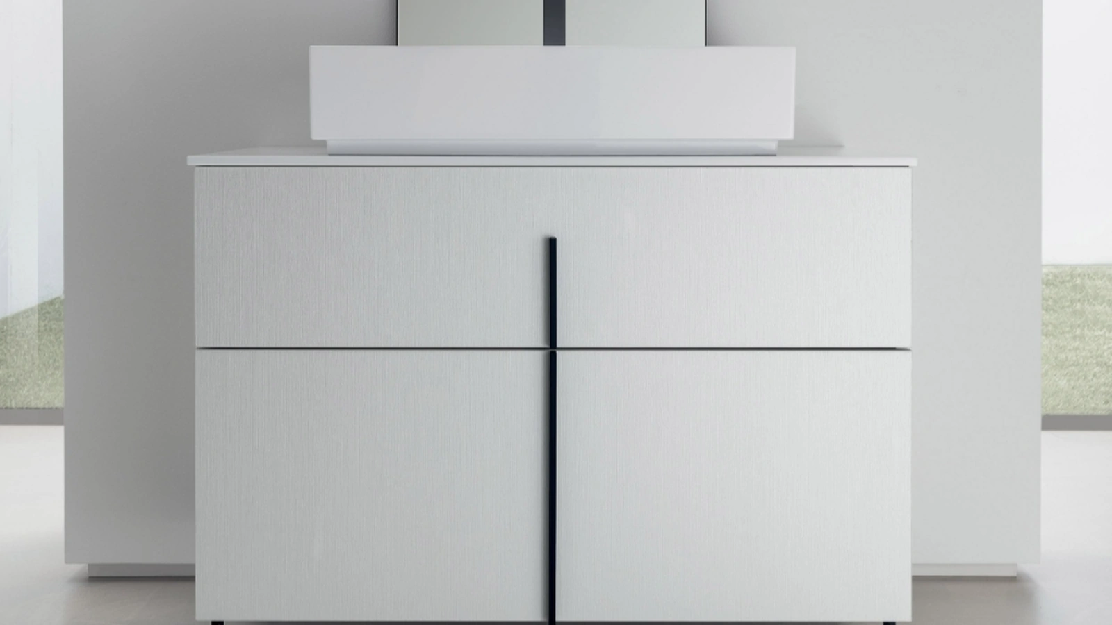 Mobile Bagno da appoggio in perla nobilitato B201 BD004 di Compab