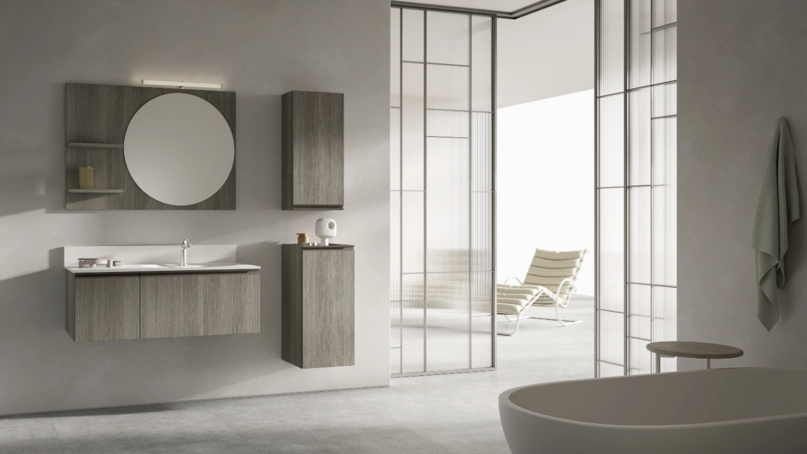 Mobile da Bagno sospeso BIK BK07 di Compab