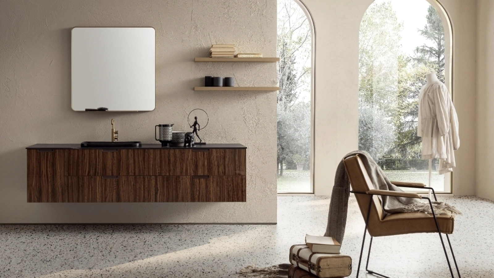 Mobile da Bagno sospeso EGOISTA EG04 di Compab