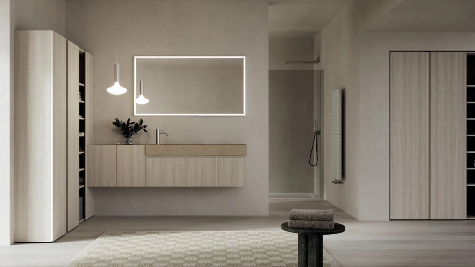 Mobile da Bagno sospeso INK NK009 di Compab