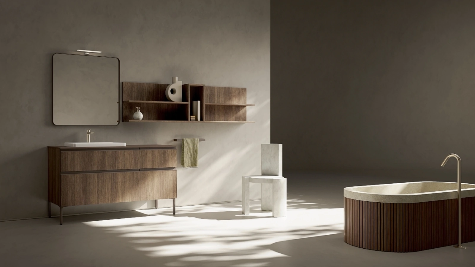 Mobile da Bagno a terra IPE IP02 di Compab