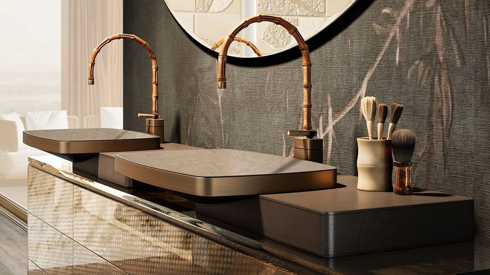 Rubinetteria in bamboo Jacqueline di Gessi