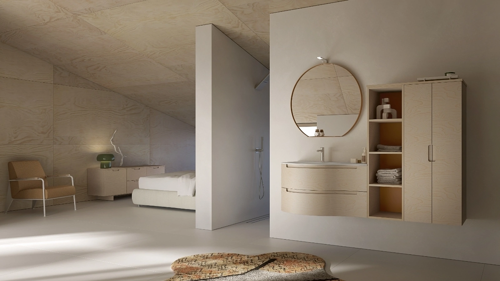 Mobile da Bagno sospeso STRATOS OS12 di Compab