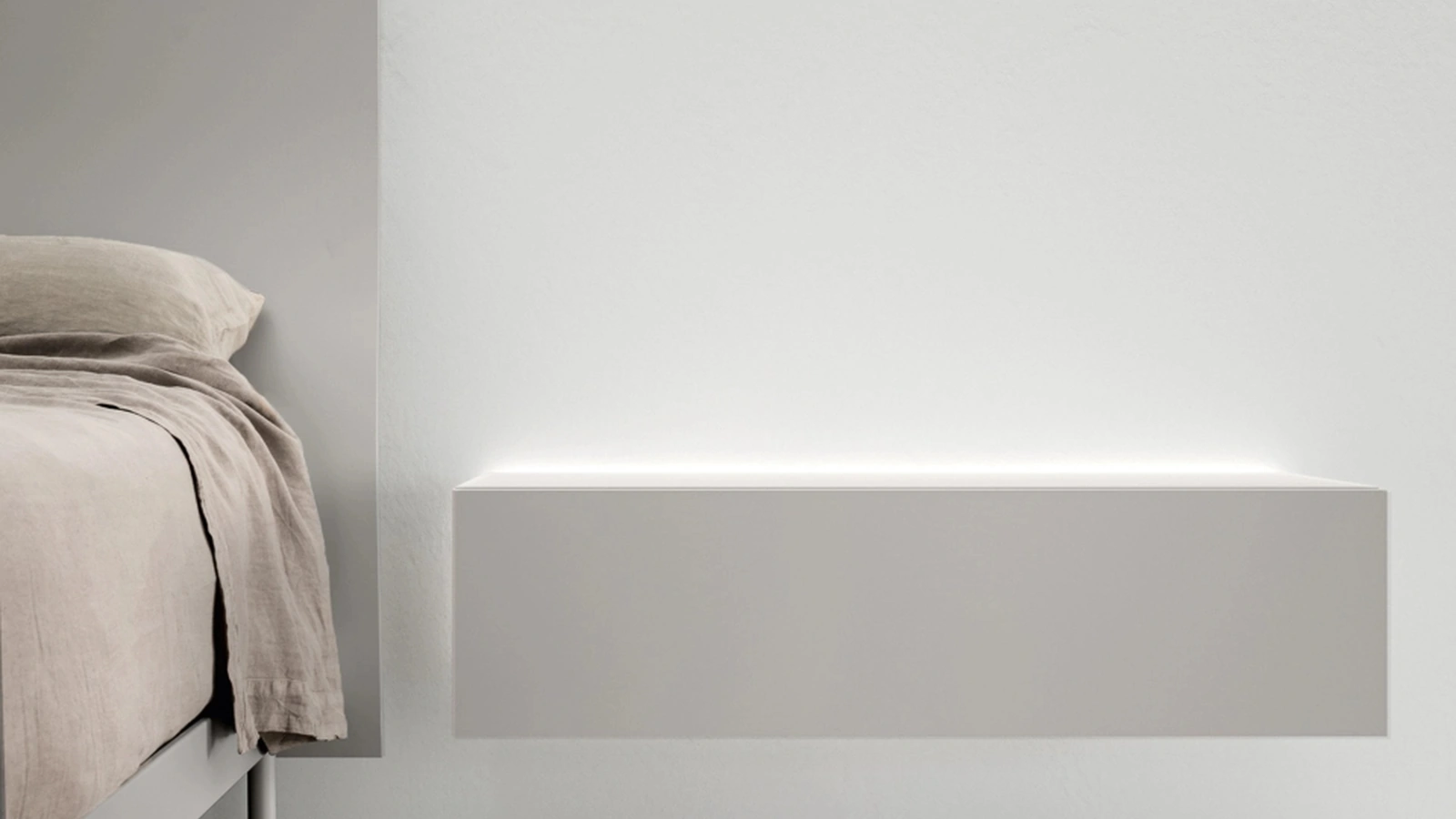 Comodino sospeso Filnox di Caccaro