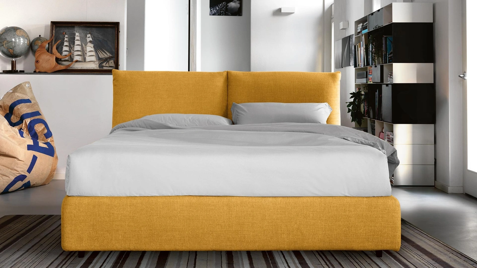 Letto con box contenitore Bridge di Noctis