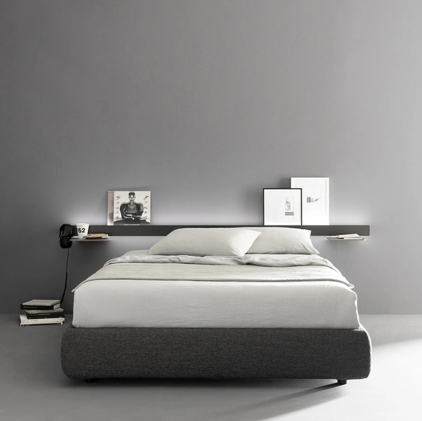 Letto in tessuto Groove di Caccaro