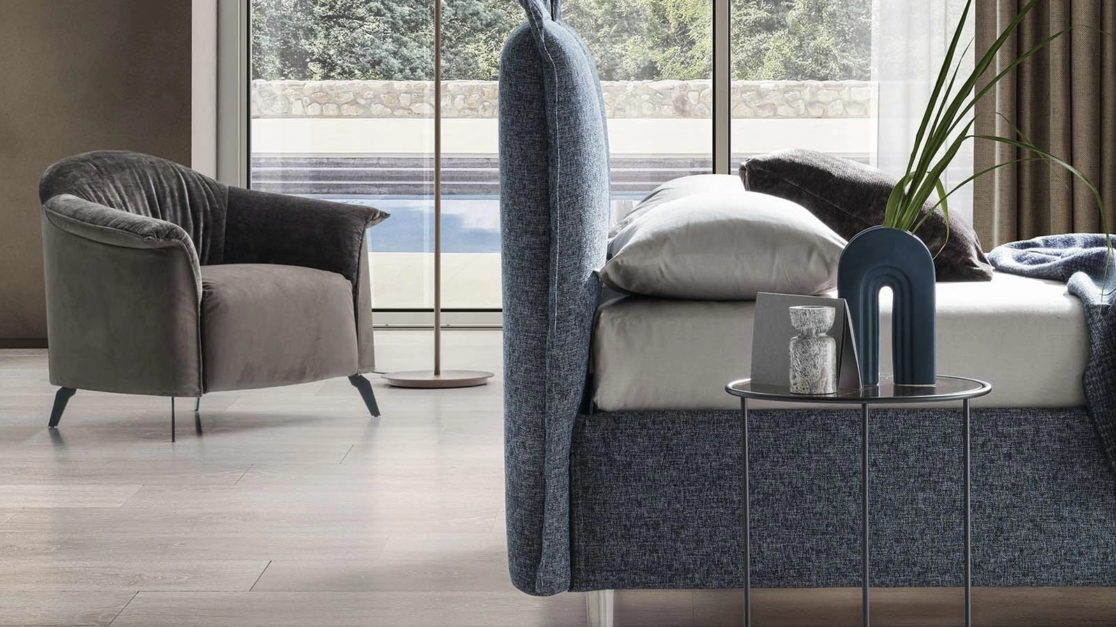 Letto con testiera Catlin di Le Comfort