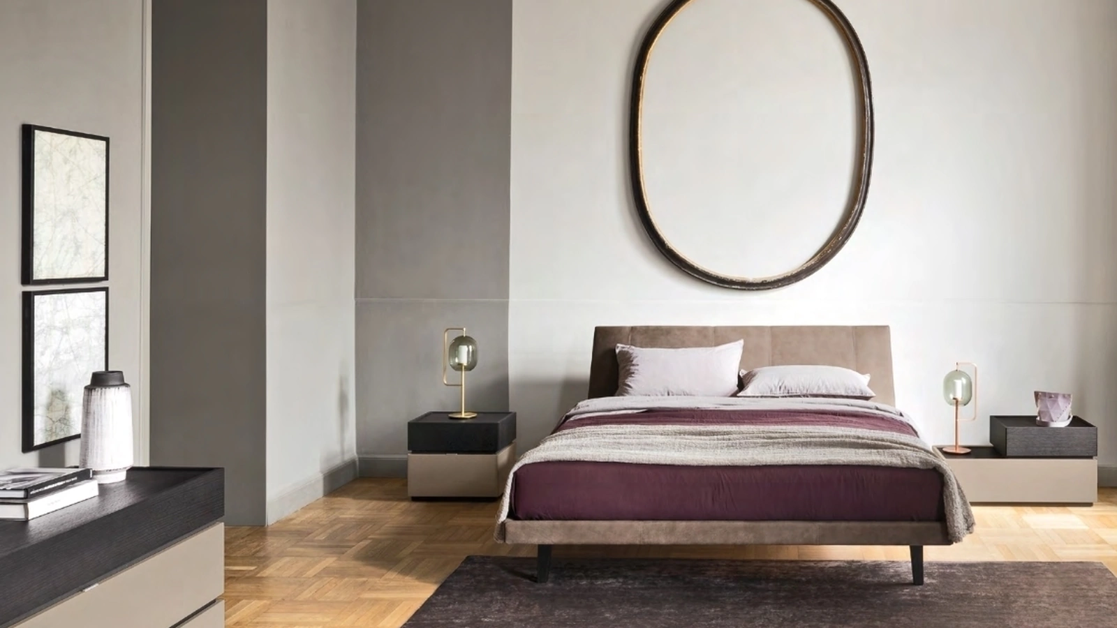 Letto in pelle Febo 3|0 di Sangiacomo