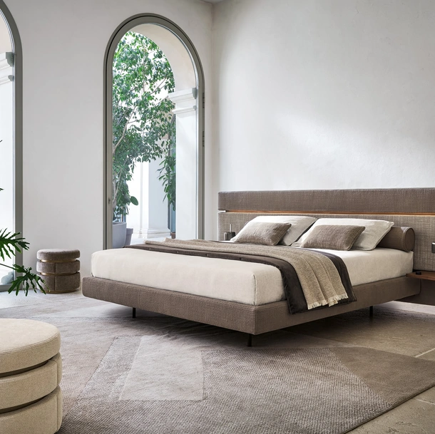 Letto matrimoniale Infinito con box contenitore di Twils