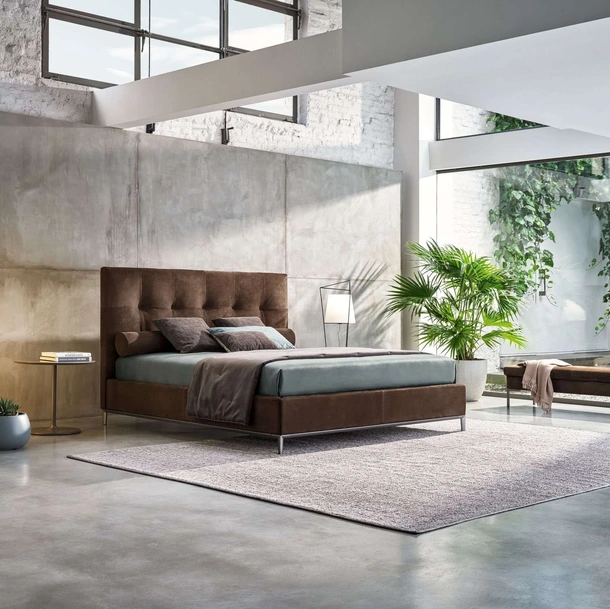 Letto in tessuto Max Capitonné Basso di Twils