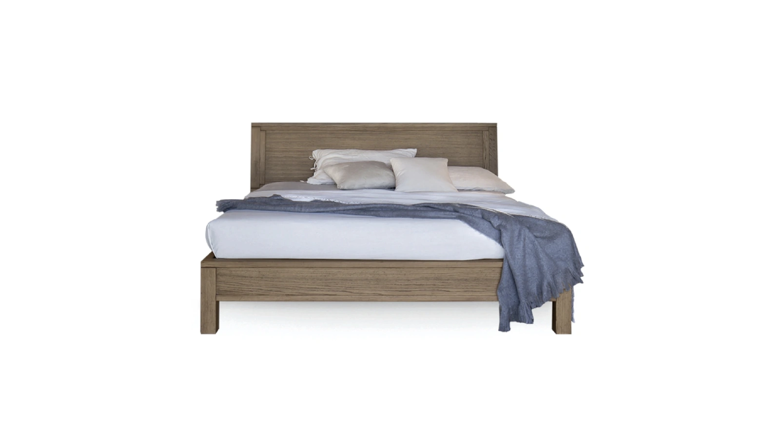 Letto in legno con testiera Quadra di Devina Nais