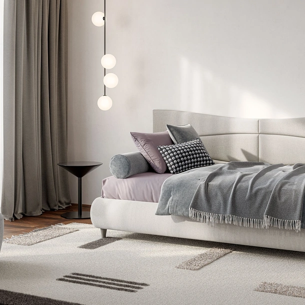 Letto singolo Boiserie Flute di Twils