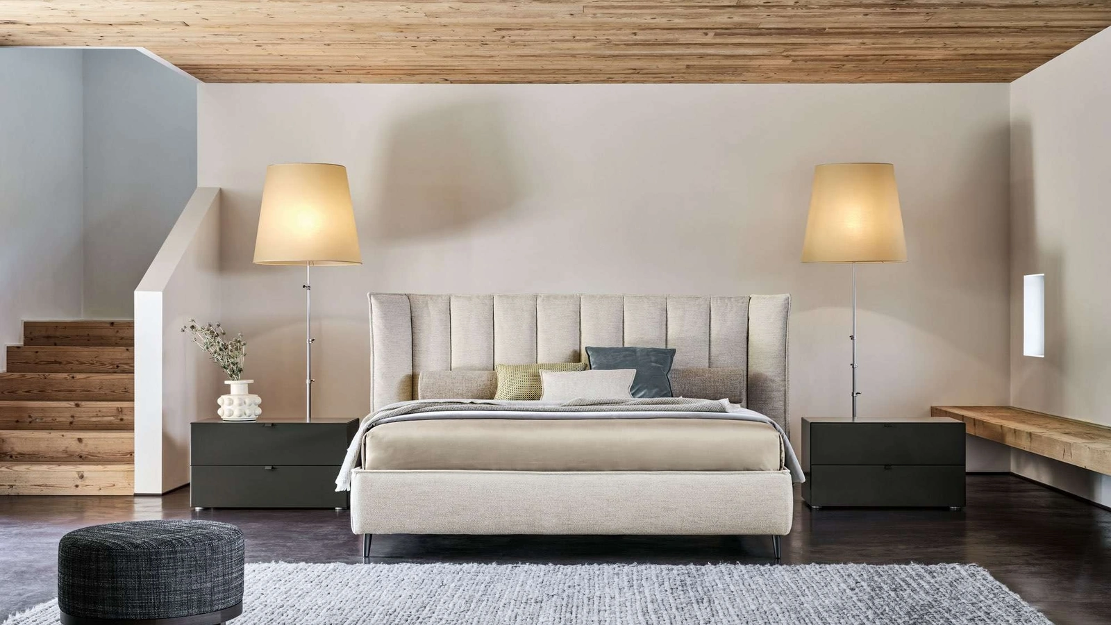 Letto matrimoniale con testiera Opéra di Twils