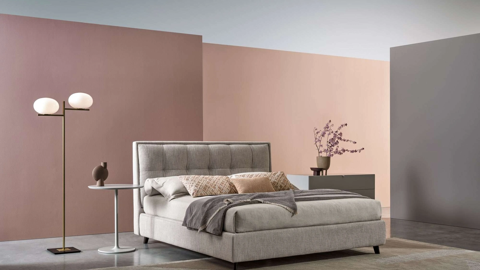 Letto matrimoniale con testiera Venus Lab di Twils