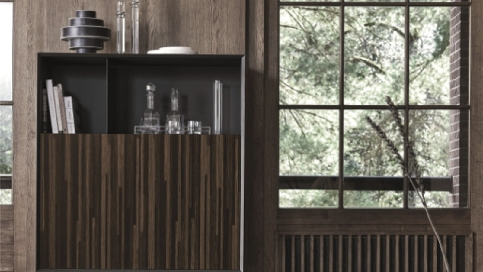 Madia Alta Eric in legno e metallo di Ditre Italia