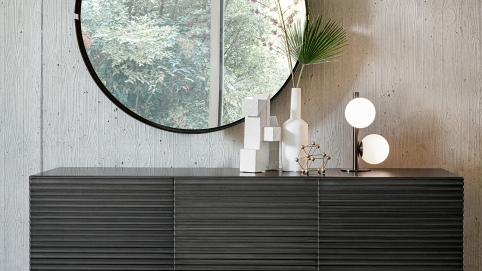 Madia in legno Ola di Riflessi