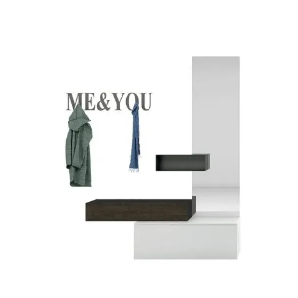 Mobile ingresso Luxury Consolle in legno laccato con gambe in acciaio di Riflessi