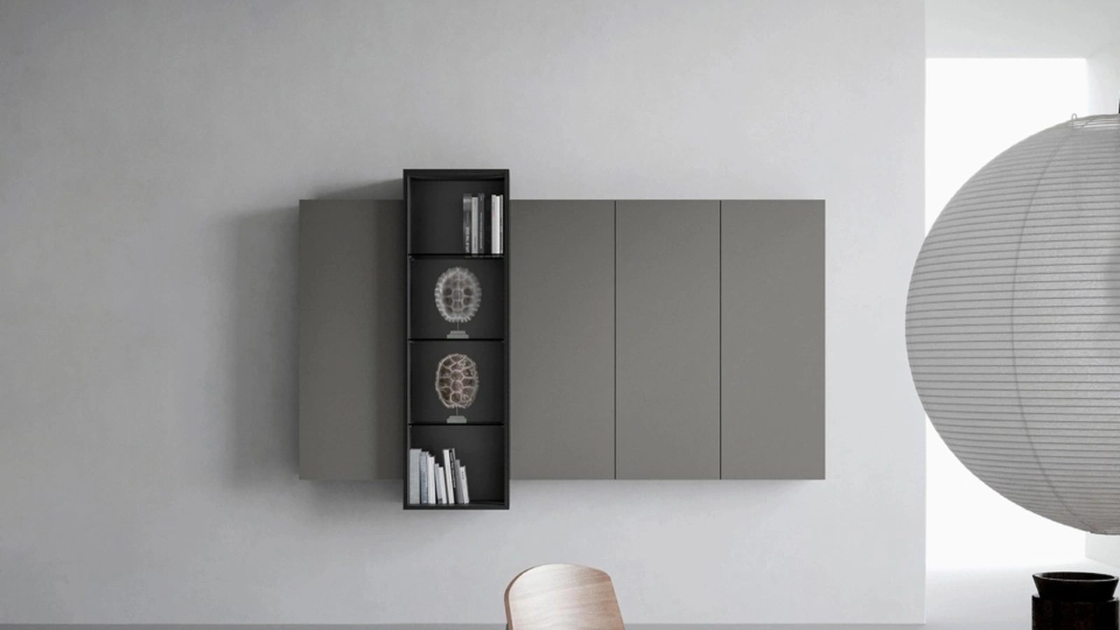 Mobile sospeso Pensile con vetrina di Caccaro