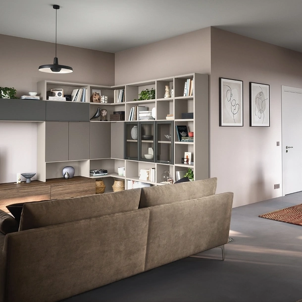 Parete Attrezzata 05D in melaminico di Cinquanta3