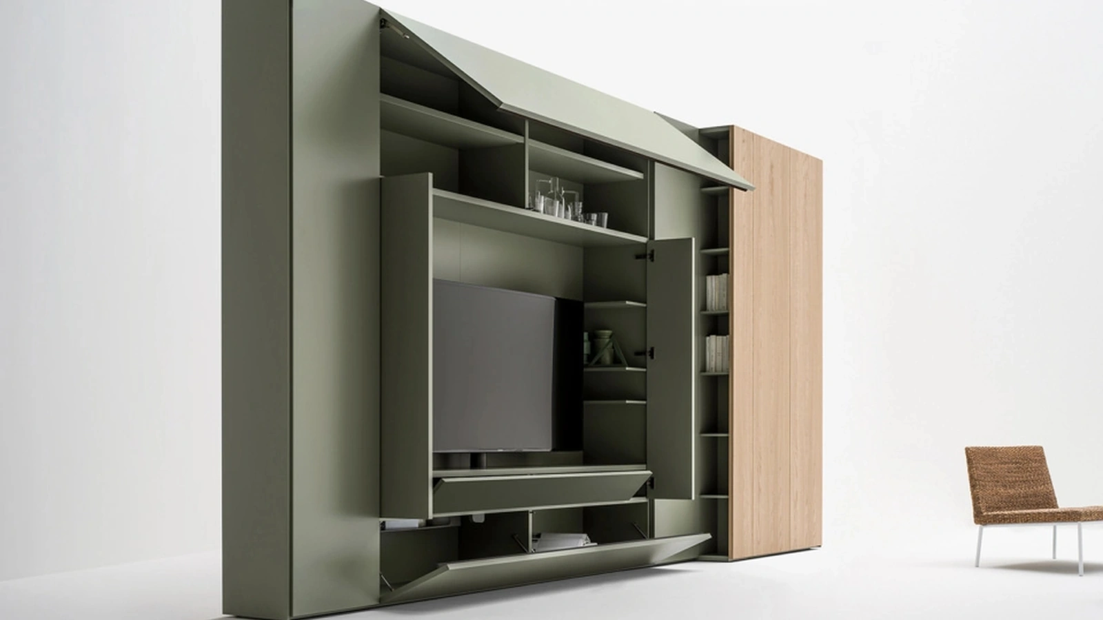 Parete Attrezzata Freedhome Living Roomy di Caccaro