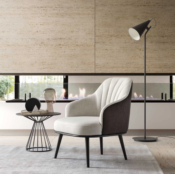 Poltrona Aaron in tessuto di Le Comfort