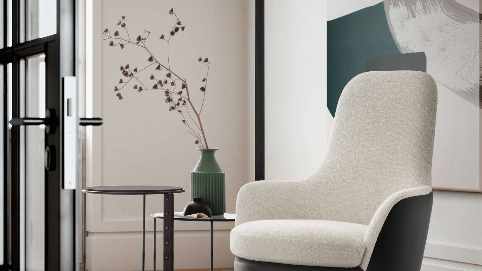 Poltrona in tessuto imbottito Queen di Le Comfort