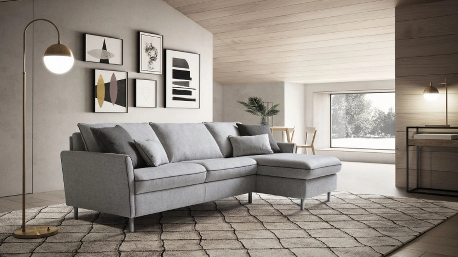 Divano Letto Bali con penisola di Le Comfort