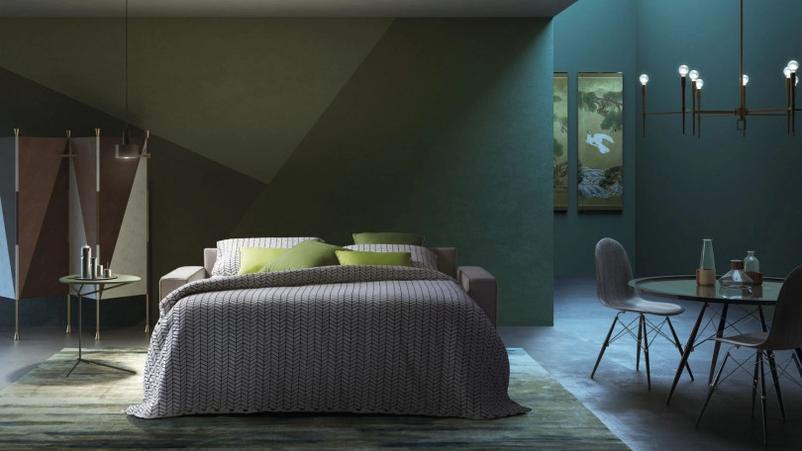 Divano Letto matrimoniale lineare Barbados di Le Comfort