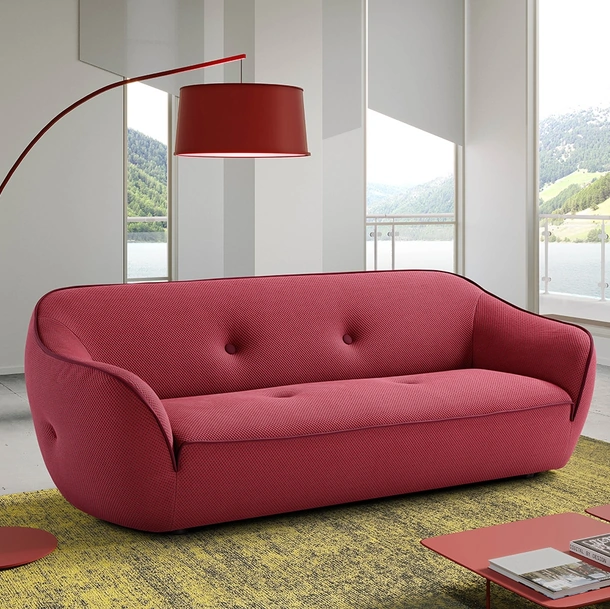 Divano lineare in tessuto Bebop di Egoitaliano