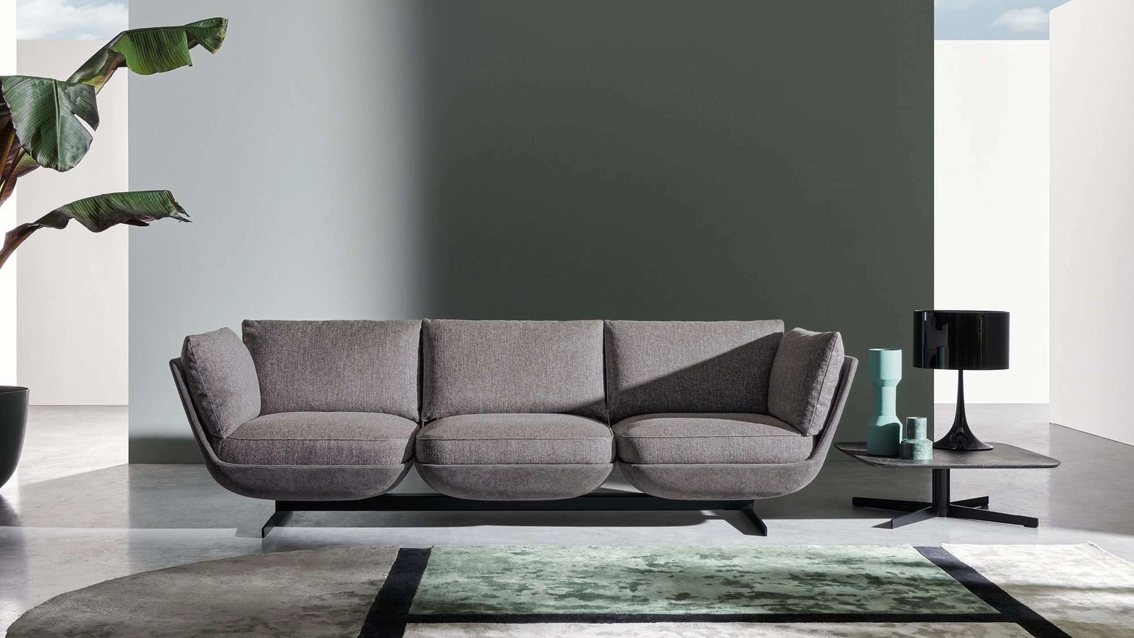 Divano lineare di design Biggie di Twils Lounge