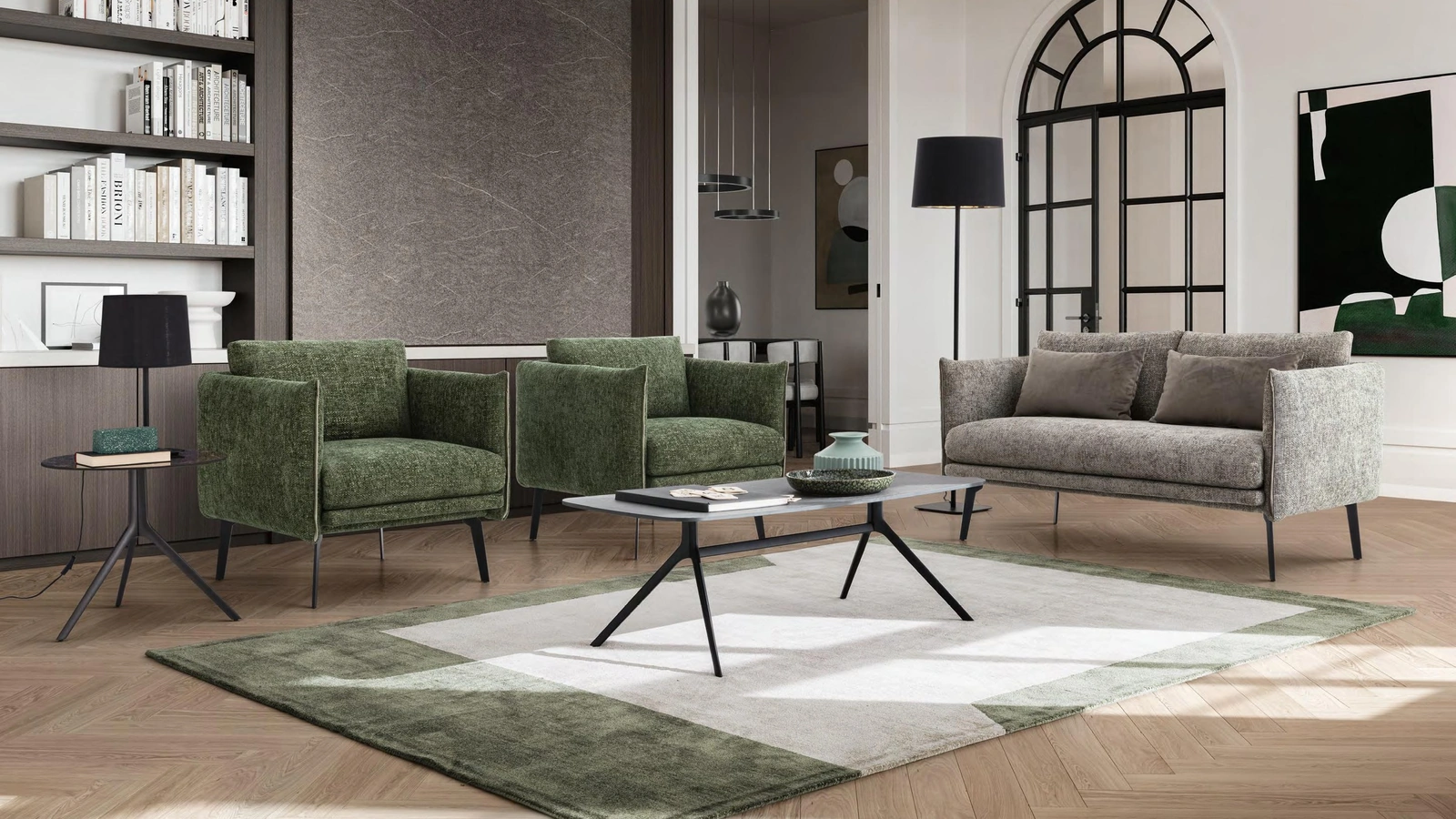Divano a due posti in tessuto Boon Loveseat di Le Comfort