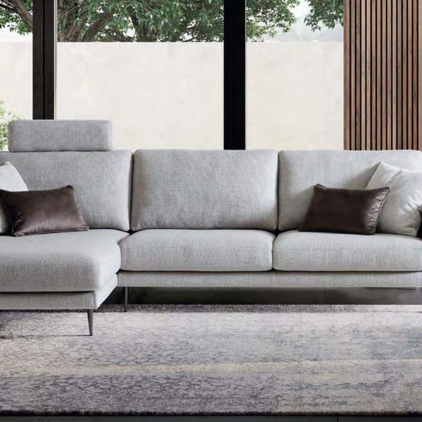 Divano con penisola in tessuto Tidy Le Comfort