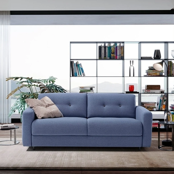 Divano Letto lineare in tessuto Ginzo di Egoitaliano