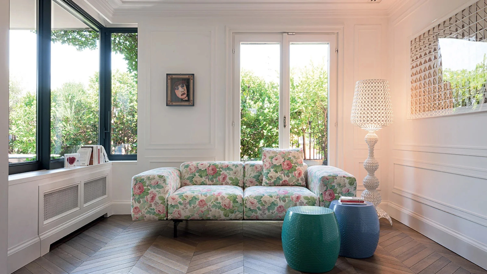 Divano lineare Largo Gubbio di Kartell