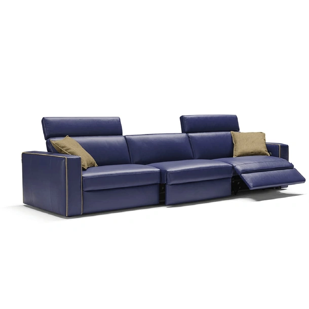 Divano relax lineare in pelle Kuby di Egoitaliano