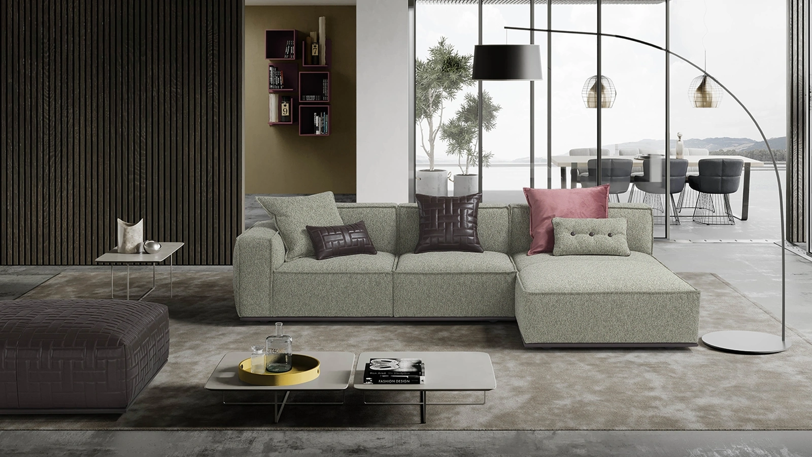 Divano con penisola Plaza di Egoitaliano